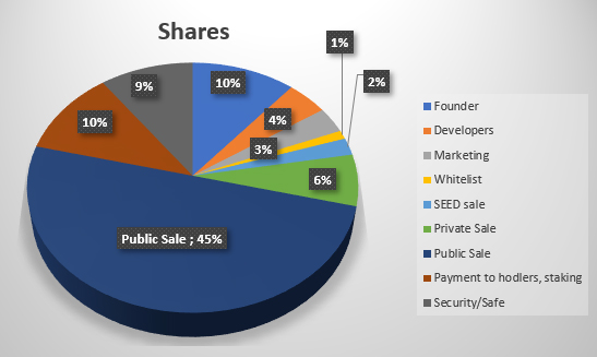 Token allocation shares